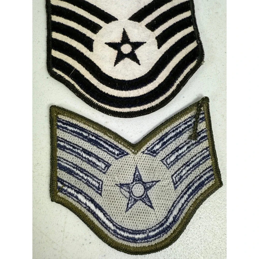 US Air Force Rank Insignia Patch Staff Sergeant SSgt Military Lot of 2 BN - Picture 6 of 6